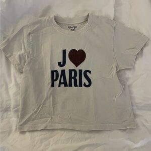 brandy melville paris baby tee